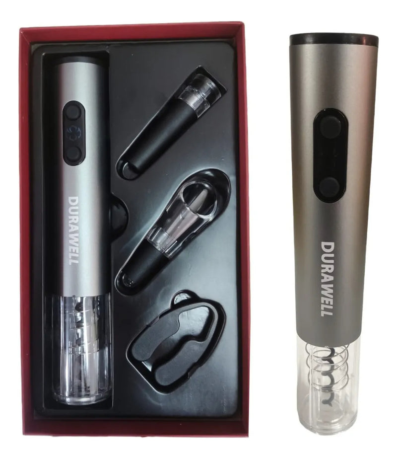 Kit Abridor Vinho Automático À Pilha Com Acessórios