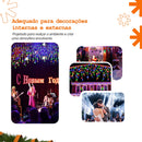 10m Cascata 400 Led 8 Funções Decoração Natal 110v 220v conexão macho Branco Frio Quente Pisca Pisca Enfeites de Natal