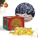 10m Cascata 400 Led 8 Funções Decoração Natal 110v 220v conexão macho Branco Frio Quente Pisca Pisca Enfeites de Natal