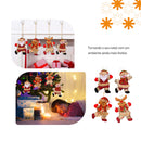 Kit 4 enfeites de natal boneco papai noel rena decoração para árvore natalino boneco de neve ursinho